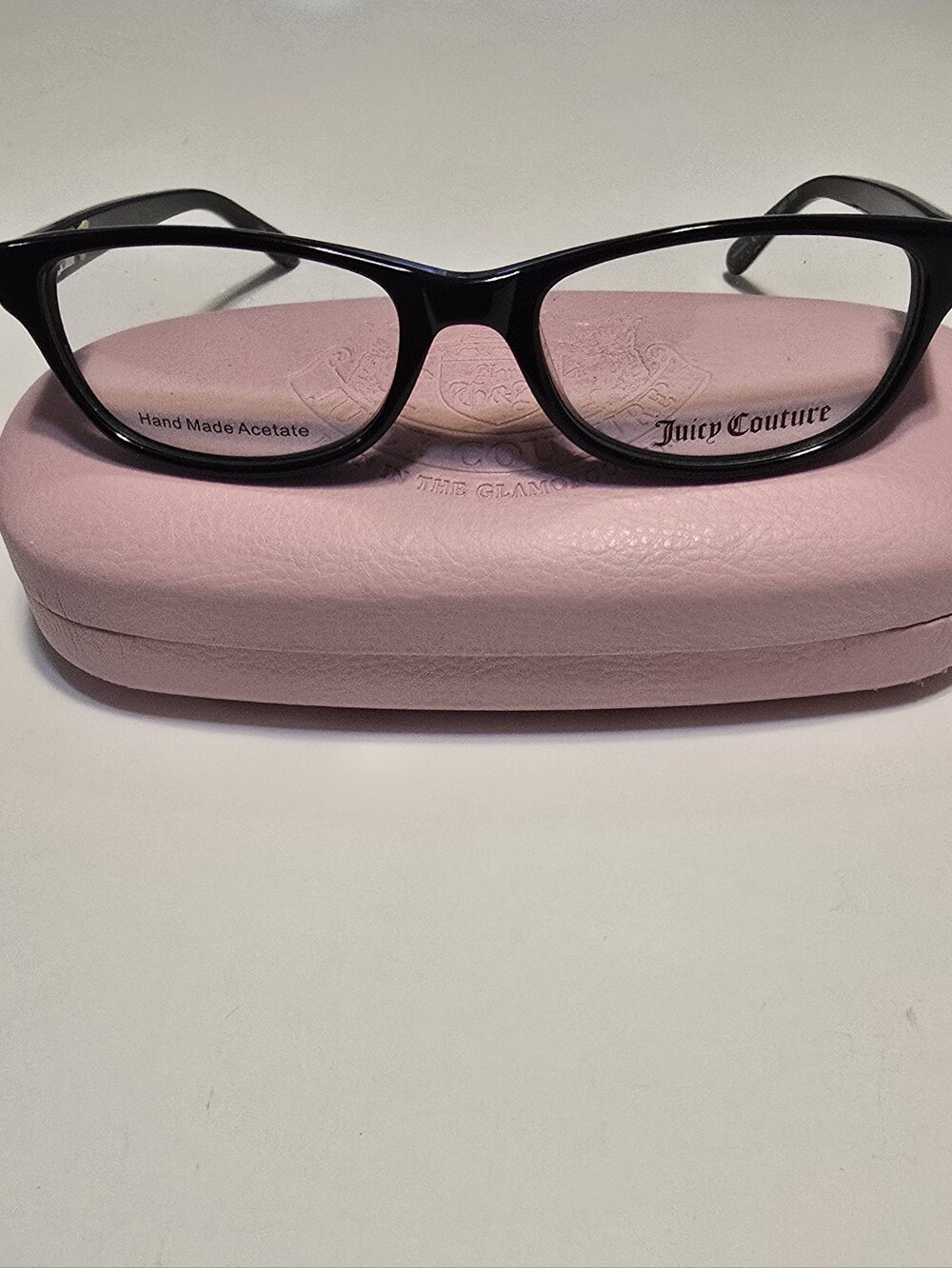 NEW Juicy Couture Black Women's Rectangular Acetate Eyeglasses